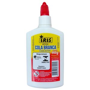 Cola Branca Líquida 90g Para Artesanato Escola Papelaria e Escritório