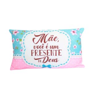 Almofada Dia das Mães 30x45cm Personalizada Retangular Presente Vários Modelos
