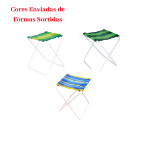 Banqueta Dobravel Pesca Camping Cores Sortidas Aço Mor Reforçada 90kg