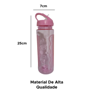 Garrafa De Água Squeeze Plástico 750ml Livre De Bpa Bico Retrátil Multiuso Sport Academia Escola