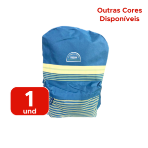Mochila Casual Listrada 17” Poliéster Para Escola e Faculdade