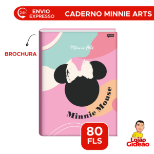 Caderno Escolar Minnie A4 Universitário Capa Dura