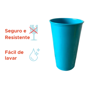 Kit 10 Copos Plásticos Coloridos 300ml Cores Sortidas Festa Casa