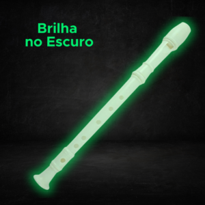 Flauta De Plástico Brinquedo Musical Para Criança Menino E Menina Meu Ritmo Magic Brilha No Escuro