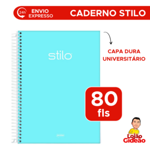 Caderno Universitário 01 Matéria 80Fls Stilo
