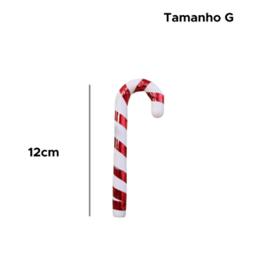 Enfeite Natalino Bengala Pendente Decoração Para Árvore De Natal Guirlanda Tamanho G