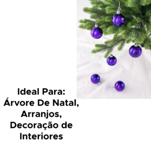 Kit Com 4 Bolas De Natal 4cm Enfeite Natalino Para Árvore