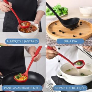 Concha de Silicone Para Cozinha Utensílio Culinário Caldo Feijão Sopa