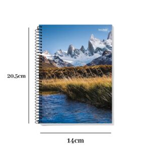 Caderno 1/4 Pequeno Flexível 96 Folhas New Escolar Sortido