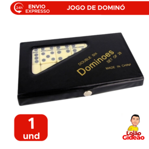 Jogo De Dominó Profissional Em marfim 8mm Com 28 Peças Resistente