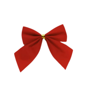 Kit 12 Laços Vermelho 5,5cm Enfeite Natalino Decoração Árvore de Natal