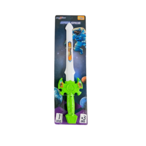 Espada Espacial Com Luz E Som Flashing LED Brinquedo Infantil Fantasia