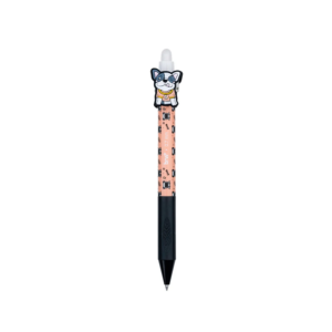 Caneta Gel Pug BRW Apagável 0.7mm Ponta Fina Azul Divertida Escolar