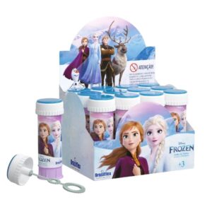 Kit 12 Bolhas de Sabão Frozen Disney 60ml Perfumada Atóxica Infantil
