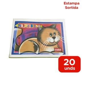 Kit Com 20 Cadernos Pequeno Capa Flexivel Horizontal 96 Folhas Caderno Deitado Revenda