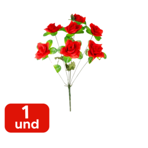 Buque De Rosas Decoração Artificial Rosas Vermelha