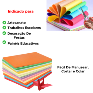 Kit 10 Folhas Placas De EVA 40cmx60cm Coloridas Para Artesanato Escola Arte