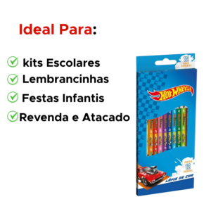 Kit Com 6 Pacotes Lápis De Cor Sextavado Para Lembrancinhas De Aniversário Revenda
