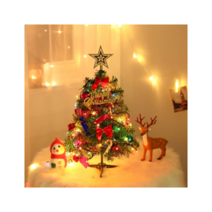 Árvore de Natal Verde 60cm Pequena 50 Galhos Decoração De Natal  De Mesa