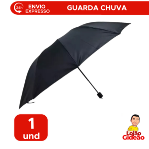 Guarda-Chuva Reforçado Retrátil 8 Varetas Resistente 53cm Para Chuva