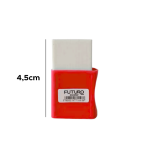 Kit Com 12 Borracha Com Capa Para Escola Escritorio Branca