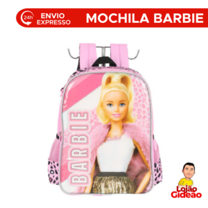 Mochila Bolsa Escolar Fashion Rosa Infantil Grande Com Alças Reforçada De Costas Espaçosa