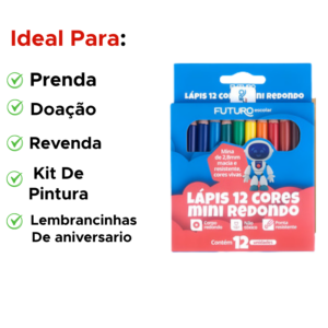 MINI LAPIS DE COR 12 CORES