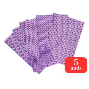 Kit 5 EVA Estampado 40x60cm Folhas Para Trabalhos Escolares