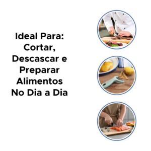 kit Churrasco Com 3 Peças Utensílios Para Cozinha Plástico E Aço Inox
