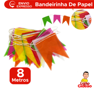 Bandeirinhas De Seda Festa junina São João Caipira Com 20 Unidades 8 Metros De Barbante