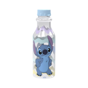 Garrafa Stitch Disney 500ml Infantil Com Tampa Retrô Para Escola e Lanche