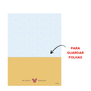 Caderno Universitário 01 Matéria 80Fls Mickey Arts