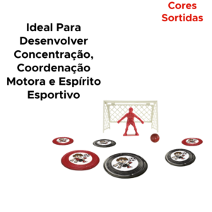Jogo De Botão Disputa De Pênaltis Com 9 Peças Para Crianças Brincadeira Diversão Sortido