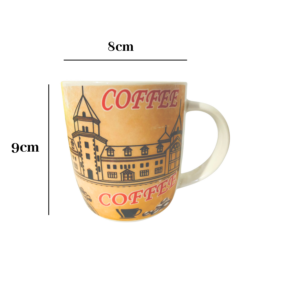 Caneca 350ml Cerâmica Para Café Chá Coffee Resistente Sortida