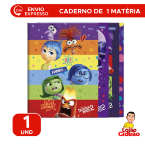 Caderno Divertidamente 2 Escolar 1 Matéria Capa Dura 80 Folhas Brochura