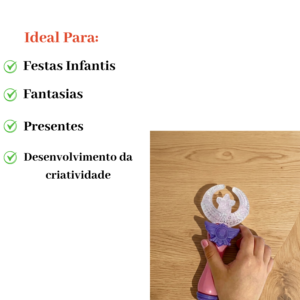 Kit 3 Varinhas Mágicas Infantil Com Luz Led Wonderful