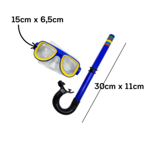 Kit De Mergulho Infantil Com 2 Peças Máscara E Snorkel Praia Verão Piscina