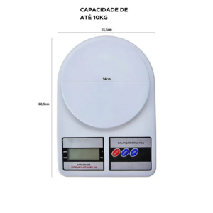 Balança Digital Cozinha 10kg Alta Precisão 1g Eletrônica Para Receitas