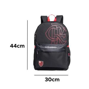 Kit Mochila + Estojo Esportiva Do Flamengo Juvenil Escolar Material Escolar