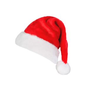 Gorro De Papai Noel De Veludo Vermelho Touca Elegância De Natal Veludo