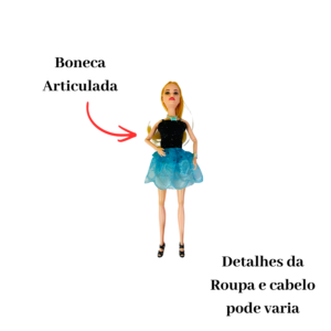 Boneca Articulada Com Roupa Sortida Brinquedo Infantil Presente Menina