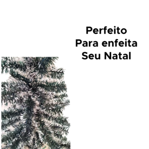 Árvore De Natal 120cm Simples Verde Nevada Média Para Decoração De Natal Para Casa Loja
