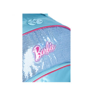 Mochila Bolsa Escolar Com Brilho Azul Juvenil Grande Reforçada Com Alças e Com Lantejoulas