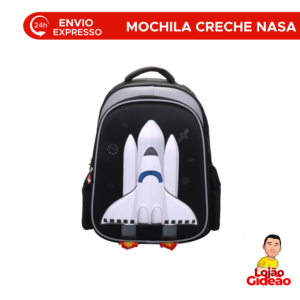 Mochila Escolar Nasa 3D Pequena Infantil Oficial