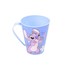 Caneca De Plástico Stitch 360ml Infantil Para Colecionar Reforçada
