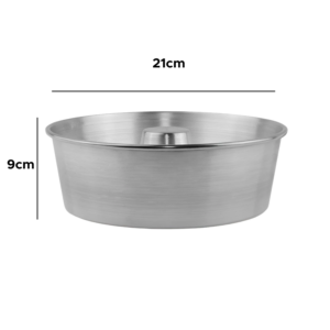 Forma Alumínio Brilhante Pudim Bolo  Virola Padaria  lanchonete N° 20 21cm x 9cm