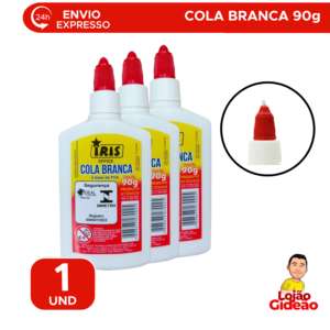 Cola Branca Líquida 90g Para Artesanato Escola Papelaria e Escritório
