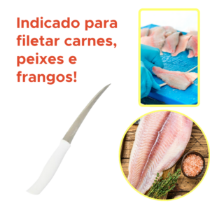 FACA DE FILETAR EM INOX