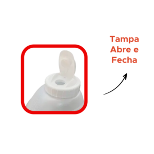 GARRAFA GELADEIRA TAMPA BRANCA 2 LITROS