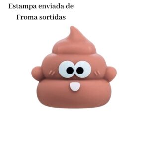 Apontador de Lápis Cocô Poop Emborrachado Divertido Escolar Infantil Sortido